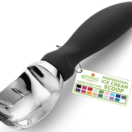 Spring Chef Heavy Duty Ice Cream Scoop with Comfor