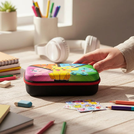 Pokémon Characters Pencil Case with Zipper Closure