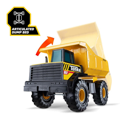 Tonka Steel Classics | Mighty Dump Truck | Kids Construction Toys for Boys and Girls, Vehicle Toys for Creative Play, Motor Skill Development for Kids Ages 3+ | Basic Fun 06087 FFP