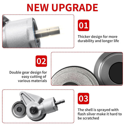 SauHandi Drill Cut Pro Metal Cutting Adapter-Electric Drill Plate Cutter,Upgraded Sheet Metal Cutter Drill Attachment,Drill Cut Pro,DIY Electric Drill Shears for Cutting Iron, Copper, Aluminum, Steel