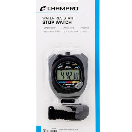 Champro Water Resistant Stop Watch