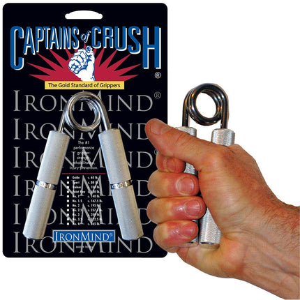 IronMind Captains of Crush Hand Gripper Point Five - 50kg Silver Metal