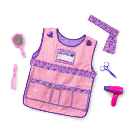 Melissa & Doug Hair Stylist Role Play Costume Dres