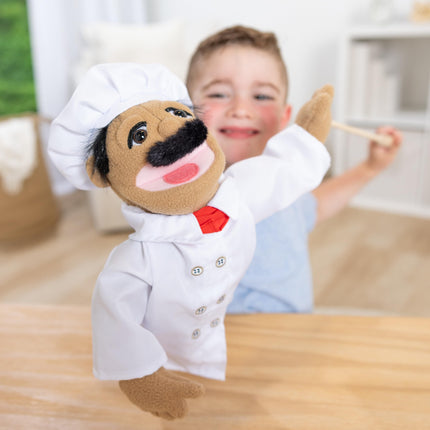 Melissa & Doug Títere Chef con Varilla de Madera Desmontable para Gestos Animados