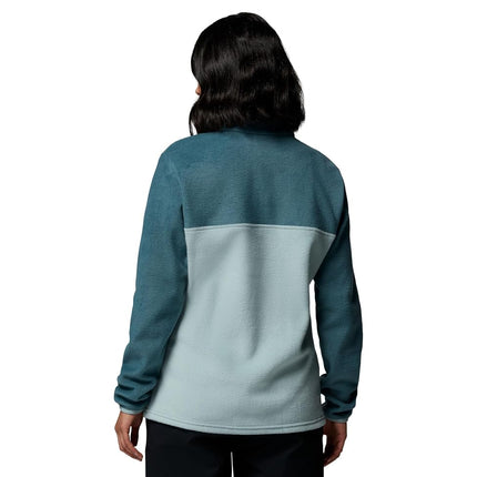 Columbia womens Benton Springs 1/2 Snap Pullover, Crushed Blue/Everblue, 2X