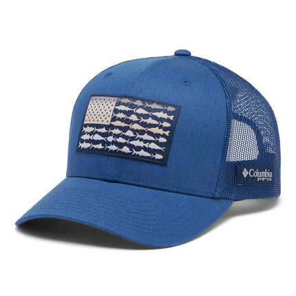 Columbia Unisex PFG Fish Flag Mesh Snap Back, Carb