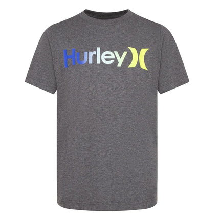 Camiseta gráfica One and Only para niño de Hurley, carbón jaspeado/multicolor, grande