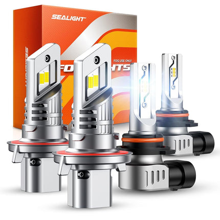 SEALIGHT F5 H13 H10 LED Light Bulbs Combo, 4,0000 