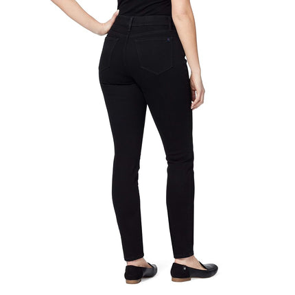 Gloria Vanderbilt Women's Comfort Curvy Skinny Jean, Blackrinse, 8 Short