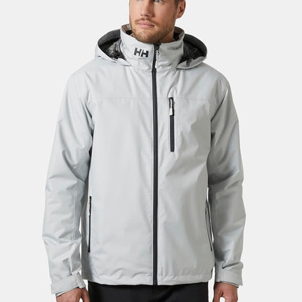Helly Hansen Men's Crew Hooded Midlayer Jacket 2, Grey Fog, S