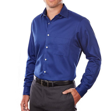 Van Heusen Men's Dress Shirts Regular Fit Lux Sate