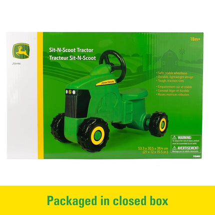 John Deere Ride On Toys Sit 'N Scoot Activity Tractor for Kids Ages 18 Months and Up, Green