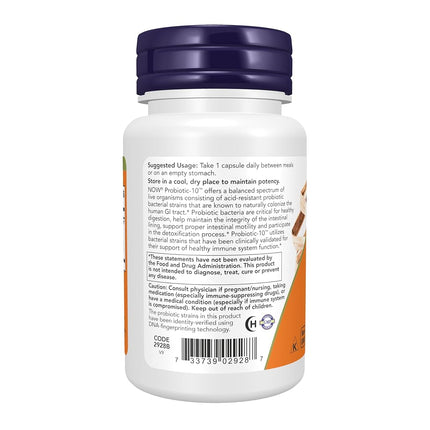 NOW Probiotic-10 50 Billion,50 Veg Capsules