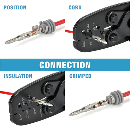 IWISS Weather Pack Crimper Tools for Crimping Delphi Packard Weather Pack Terminals Or Metri-Pack Connectors
