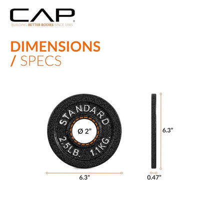 CAP Barbell 2-Inch Olympic Grip Plate | Multiple Sizes