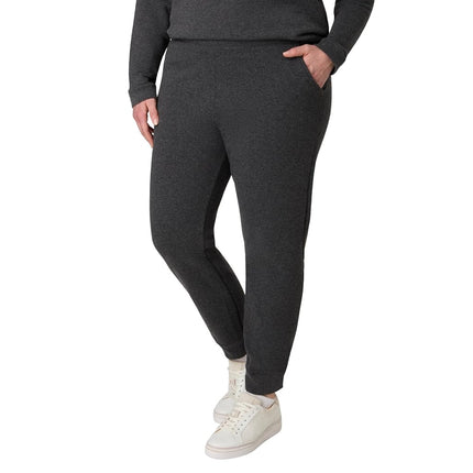 Hanes Women's EcoSmart Joggers, Midweight Cotton-Blend Fleece Sweatpants, Slate Heather, XXL
