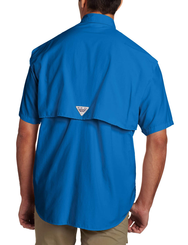 Columbia Men's Bahama II UPF 30 Short Sleeve PFG Fishing Shirt, Gleem, Small