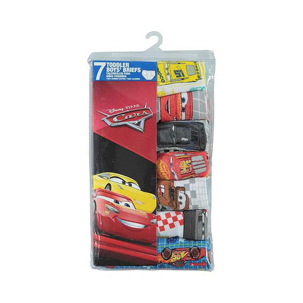 Handcraft Little Boys' Disney Cars 7 Pack Brief, Multi, 2T/3T