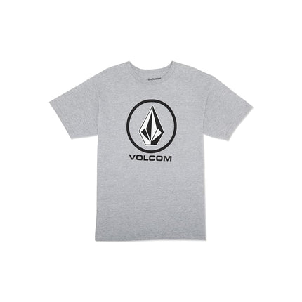 Volcom Men's Crisp Stone Heather Gray Short Sleeve