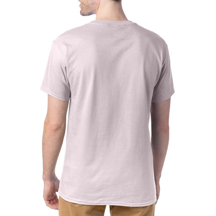 Hanes Essentials Men's T-Shirt Pack, Men's Short Sleeve Tees, Crewneck Cotton T-Shirts for Men, Value Pack, Pale Pink - 4 Pack, XX-Large