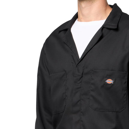 Dickies Mens Flex Long Sleeve Coveralls, Black, Medium Big Tall