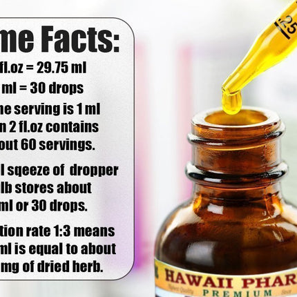 Hawaii Pharm Gentian Alcohol-Free Liquid Extract, Gentian (Gentiana Lutea) Dried Root Glycerite Natural Herbal Supplement 2 oz