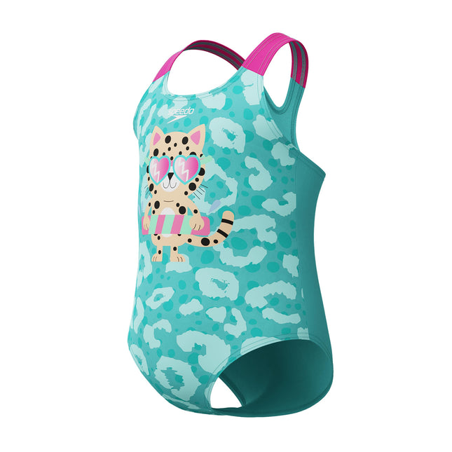 Speedo Girls' Swimsuit Infant to Big Kid UPF 50+ L