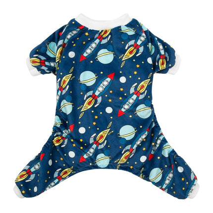CuteBone Rocket Dog Pajamas Dog Apparel Dog Jumpsu