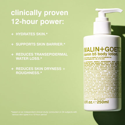 Malin + Goetz Vitamin B5 Body Lotion for Unisex 8.5 oz Body Lotion, 250 ml