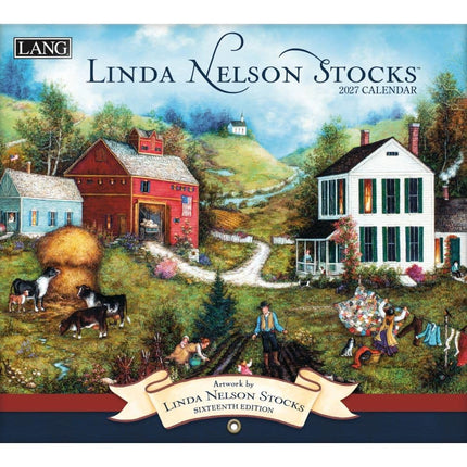 2027 Calendar LANG Linda Nelson Stocks Deluxe Wall
