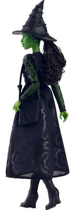 Mattel Universal Wicked Elphaba Fashion Doll and Green Leather Accessories, Braided Black Hair, Possibility and Removable Ballroom Look