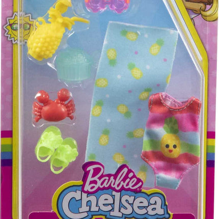 Barbie Chelsea Set de Accesorios - HHM58 - Temática de Playa - Incluye Toalla de Playa + Accesorios