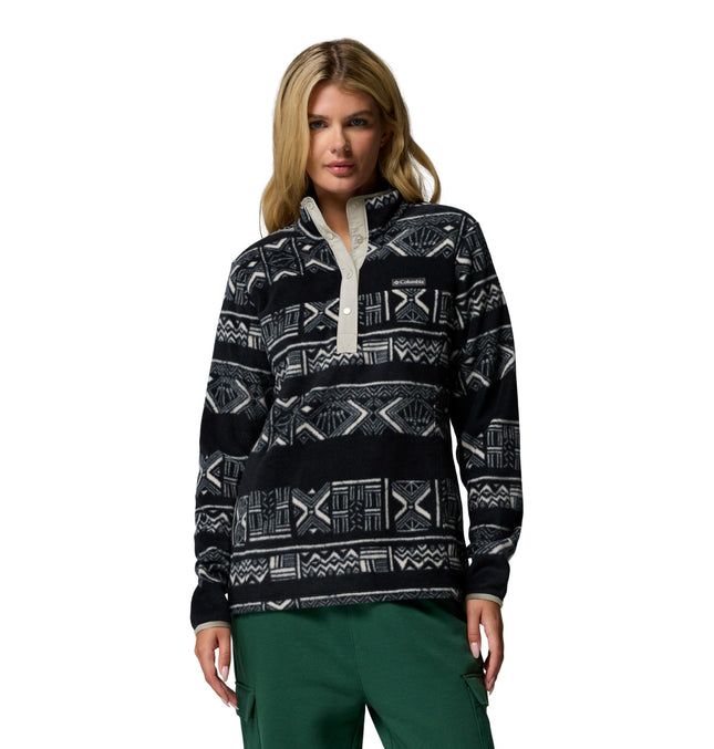 Columbia Women's Benton Springs Printed 1/2 Snap, 