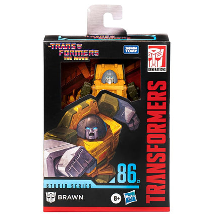 Transformers Toys Studio Series Deluxe The Transformers: The Movie 86-22 Brawn Toy, 4.5-inch, Action Figure for Boys and Girls Ages 8 and Up