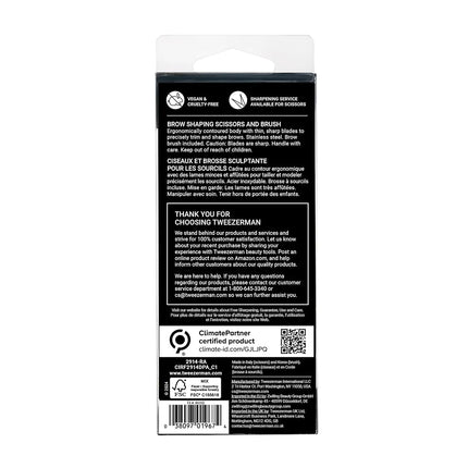 Tweezerman Exclusive Tea Rose Brow Shaping Scissors & Brush