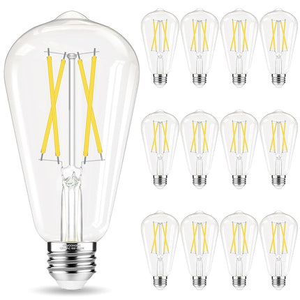 GvvooHome Edison Bulbs, E26 LED Bulb 60 watt Equiv