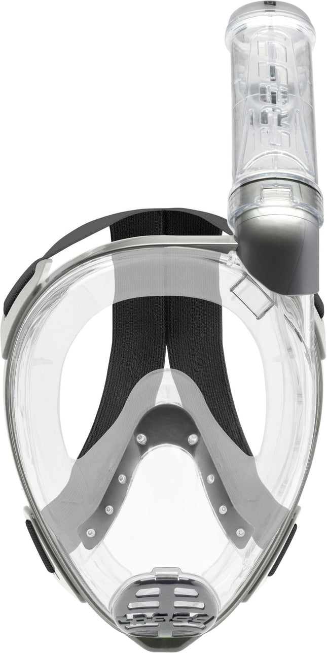 Cressi Baron Máscaras de Cara Completa, Transparente/Plateado, M/L