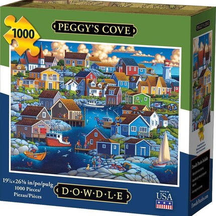 Dowdle Folk Art Peggy's Cove Jigsaw Puzzle (1000 P