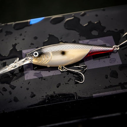 Berkley Flicker Shad Fishing Lure, Firetail Chrome Candy, 5/16 oz, 2 3/4in | 7cm Crankbaits, Size, Profile and Dive Depth Imitates Real Shad, Equipped with Fusion19 Hook