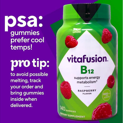 Vitafusion Vitamin B-12 1000 mcg Supplement, 60 Count
