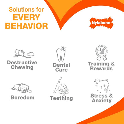 Nylabone Extreme Tough Dog Chew Toy Bone, Durable, Cleans Teeth, Beef Jerky Flavour, X-Large, for Dogs Over 23 kg