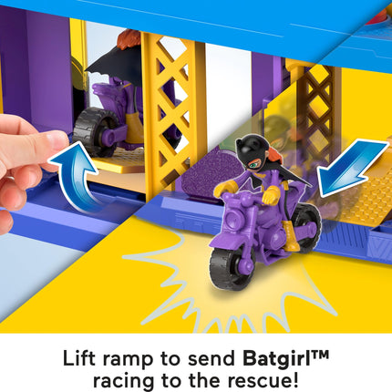 Fisher-Price Imaginext DC Super Friends Preschool Toy Batgirl Hero Hideout Playset with 2 Figures & 5 Accessories for Kids Ages 3+ Years