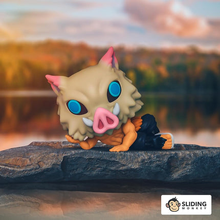 Funko POP! Animation #1090 Demon Slayer Inosuke Hashibira Lounging in Mask Vinyl Figure - BoxLunch Exclusive