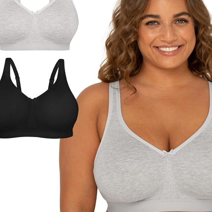 Fruit of the Loom Women's Plus Size Wireless Cotto