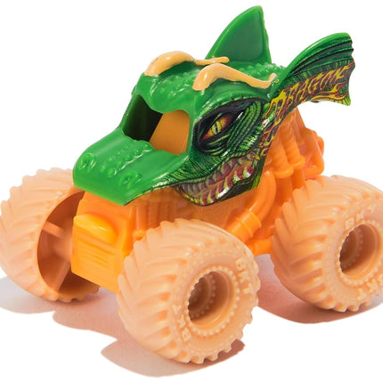 Monster Jam, Dragon Dungeon of Doom Playset, Mini Jams, Exclusive Die-Cast Dragon Monster Truck 1:87 Scale, Kids’ Toys for Boys Aged 3 4 5 6+