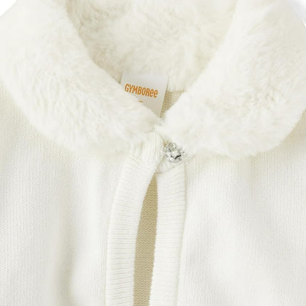 Gymboree Girls' Dressy Vests and Shrugs, Soft White, 7