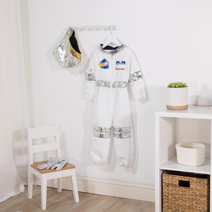 Melissa & Doug Astronaut Role Costume Set Pretend Play | Pretend Play | Halloween | Astronaut Costume Kids| 3+ | Gift for Boy or Girl
