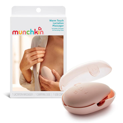 Munchkin� Milkmakers� Warm Touch Breastfeeding Lactation Massager with Heat and Vibration, Award Winning, Dusty Rose