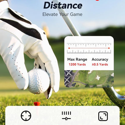 REDTIGER 1200 Yards Range Finder Golf with Slope, 7X Magnification