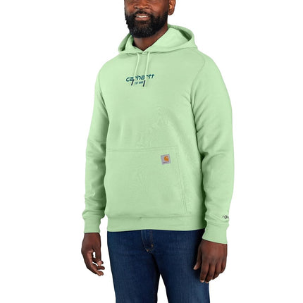 Carhartt Men's Force Relaxed Fit Lightweight Logo Graphic Sweatshirt 105569, Aventurine, 3XL Tall